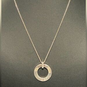 Tiffany & Co. Atlas Open Circle Pendant Necklace